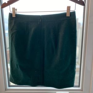 J. Crew dark green skirt size 0 NWT